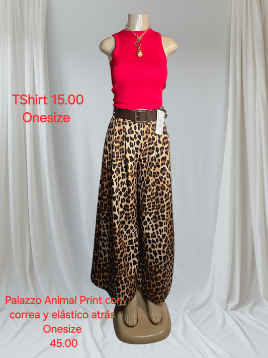 Palazzo Animal Print