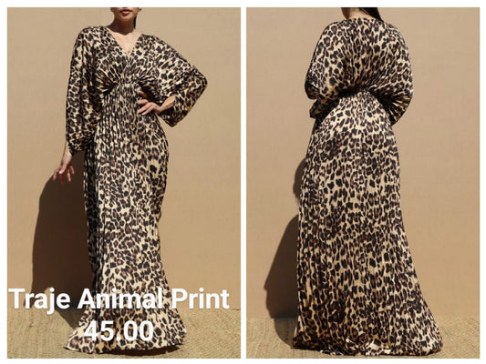 Traje Maxi Animal Print